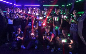 Lasertag beim Ausbildungsworkshop